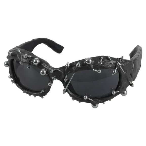Yokua Cool Rivet Sunglasses 2000s Punk Styles Sun Glasses Eyewears for Hiphop Party