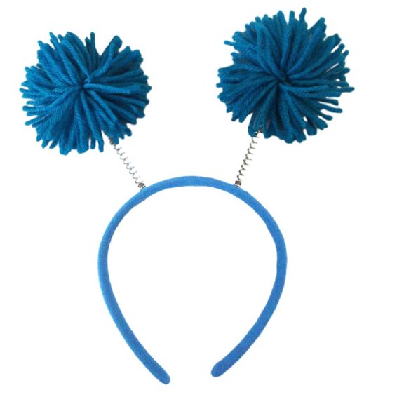 Yokua Cosplay Cute Rainbow Pompoms Headband Woman Girls Makeup Washing Face Headband
