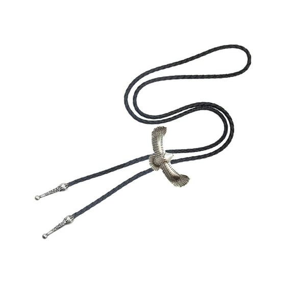 Yokua Cowboy Bolo Tie Western Rodeos Metal Scorpion Animal Faux Leather Cord Necktie