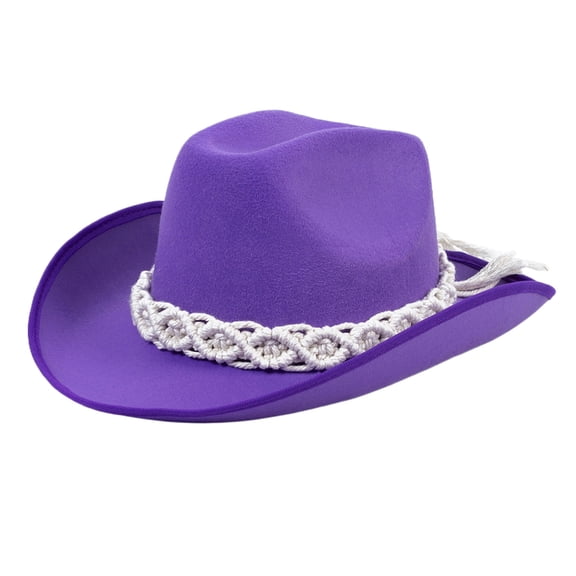 Yokua Cowboy Hat Wide Brimmed Western Cowboy Hat for Dinner Outdoor Casual Wear