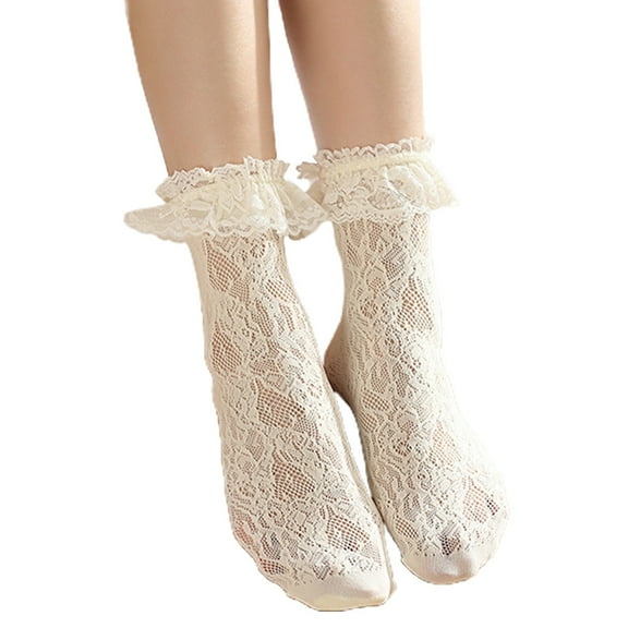 Yokua Cute Summer Socks Dress Hollow Mesh Socks Stage Performance Socks for Child
