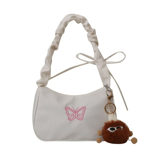Yokua Cute and Trendy Women's Nylon Shoulder Bag with Detailing Pleated Handbag