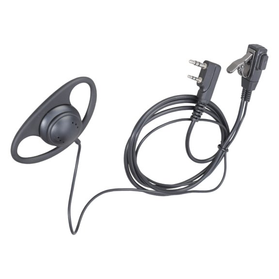 Yokua D-Shape Soft Flexible Ear Hook Earpiece Headset 360Rotation Clip PTT Button