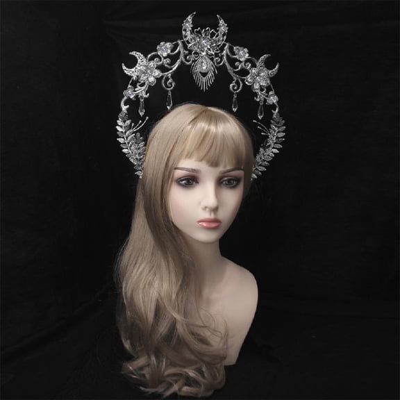 Yokua Delicate Aura Tiaras Hair Hoop DIY Leaf Crown Decorative Bridal Headpiece