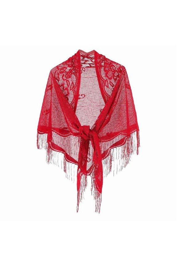 Delicate Woman Triangle Shawl Summer Cool Lightweight Skinny Shawl for Mother