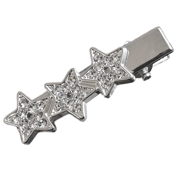 Yokua Diamond Star Shape Hair Pin Teens Metallic Feeling Ponytail Bangs Hair Clip