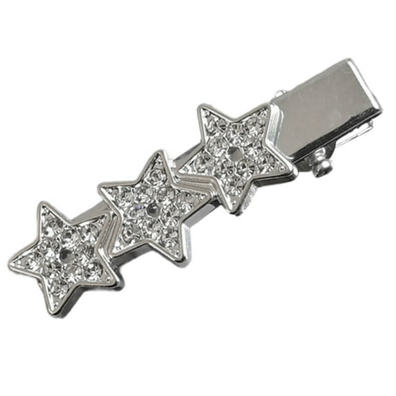 Yokua Diamond Star Shape Hair Pin Teens Metallic Feeling Ponytail Bangs Hair Clip