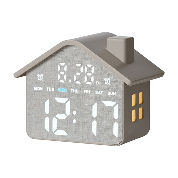 Clock Interfac Yokua Digital Clock LED Digital Alarm Clock with Day of Week Date Desk ...