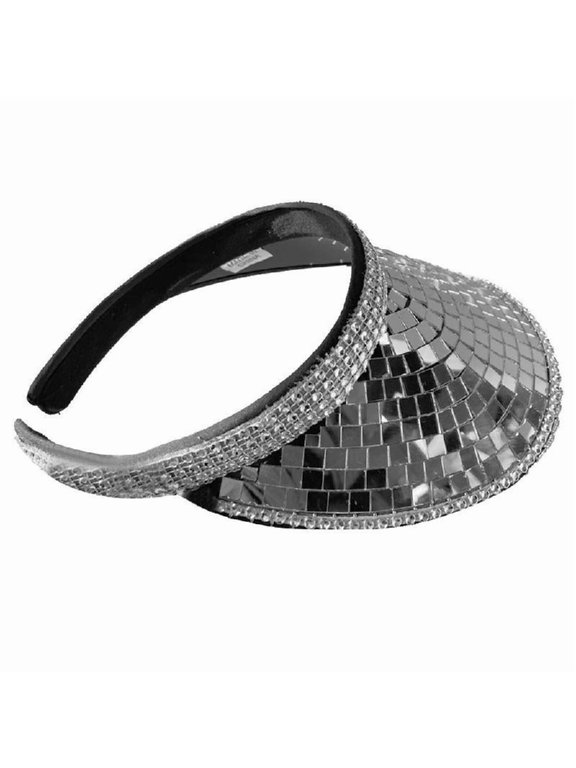 Disco Ball Festival Visor Rhinestone Visor Hat For Women Disco Visor Bling Visor