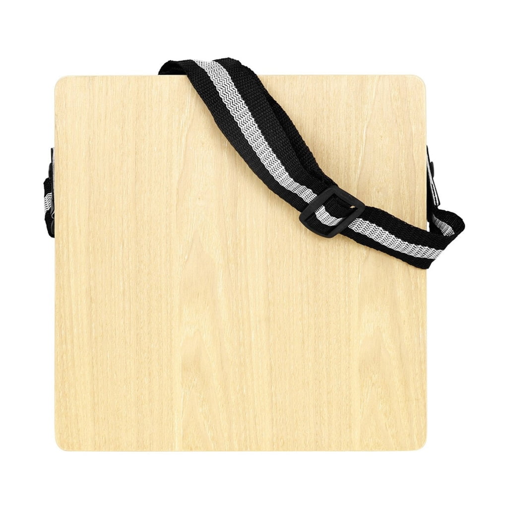 Yokua Drum Wood Flat Hand Drum Wood Percussion Instrument Drum with Adjusted String