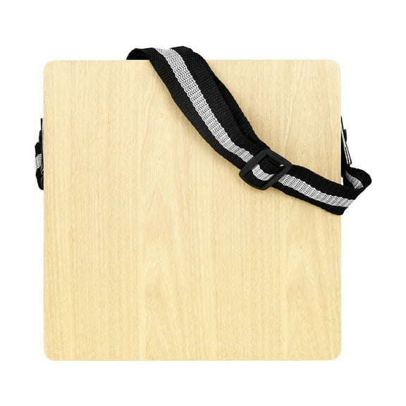 Yokua Drum Wood Flat Hand Drum Wood Percussion Instrument Drum with Adjusted String