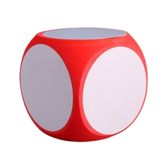 Yokua Education Blank Wipe Off Dice Cubic Dice Cleanable Write On Dice Vibrant Color