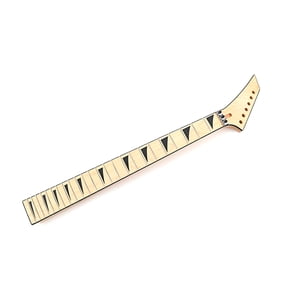 Yokua Electric Guitar Neck Unfinished Guitar Neck String Instrument DIY Parts