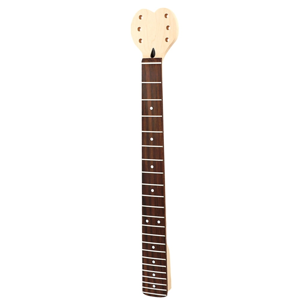 Yokua Electric Guitar Neck Unfinished Guitar Neck String Instrument DIY Parts