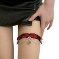 thumbnail image 1 of Yokua Elegant Lace Bowknot Leg Garter Belt with Chain Gothic Thigh Strap for Women, 1 of 20