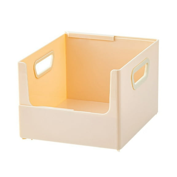 Yokua Extendable Bookend Plastic Filing Storage Box with Handle for Book Magazine