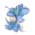 thumbnail image 1 of Yokua Eye Catching Flower Hair Clip Claw Elegant Floral Hair Accessories for Women, 1 of 11