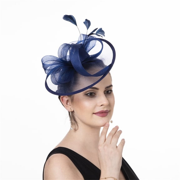 Yokua Fascinator with Headbands and Hair Clip For Women Feather Hair Ornament