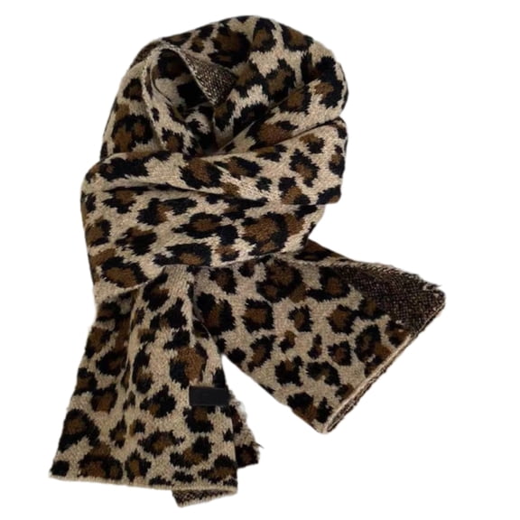 Yokua Fashionable Leopards Print Scarf Breathable Moisture Wicking Neckerchief