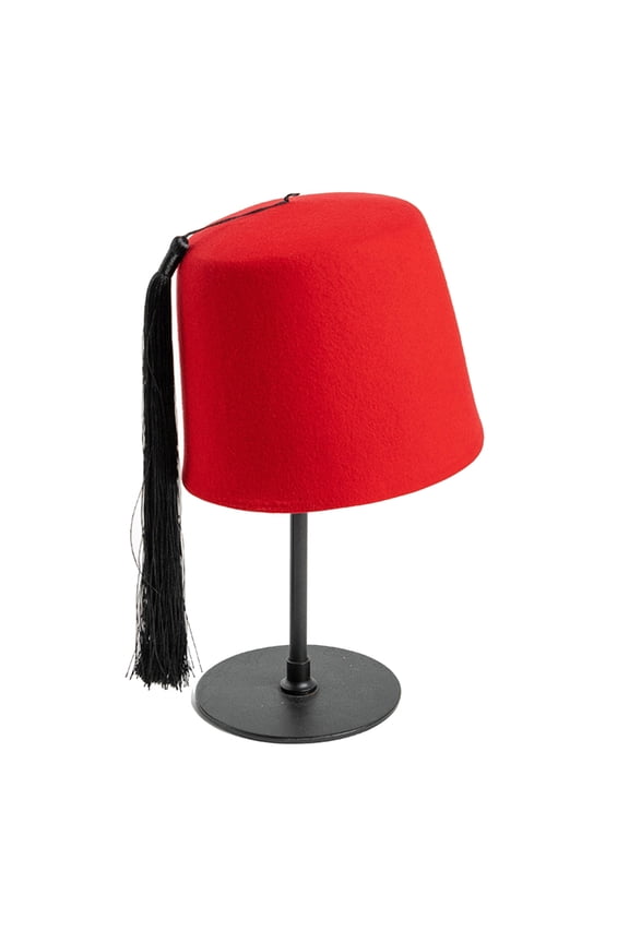 Fez Hat Traditional Moroccan Hat Tarboosh Hat Beanie Caps Flat Top Hat