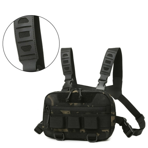 Yokua Fishing Chest Bag Running Backpacks Outdoor Travel Vest Bag Front Chest Pack