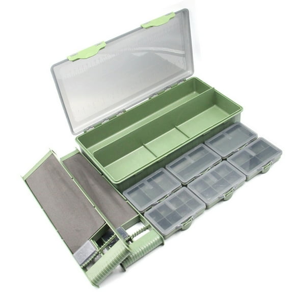 Yokua Fishing Lures Hook Storage Container with Clear Lid Fishing Accessory Case