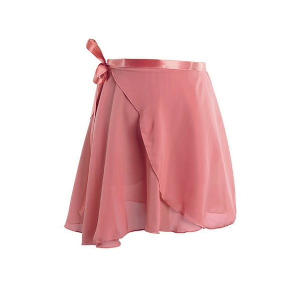 Yokua Flowy Chiffon Wrap Skirt for Ballet Adjustable Waist Tie Elegant Dance Skirt