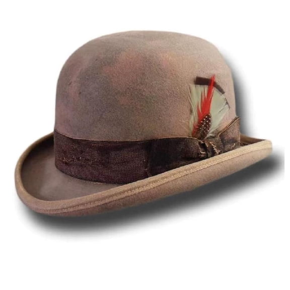 Yokua Gentlemen Top Hat Wool Fedora Hat Gift for Boyfriend Top Hat Short Brim