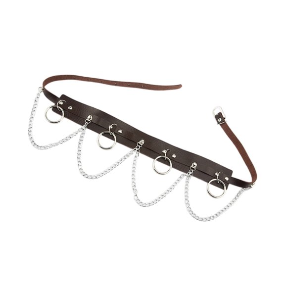 Yokua Gothic Waist Belt for Daily Costume Punk Waist Belt Hip Hop Trend Jewelry