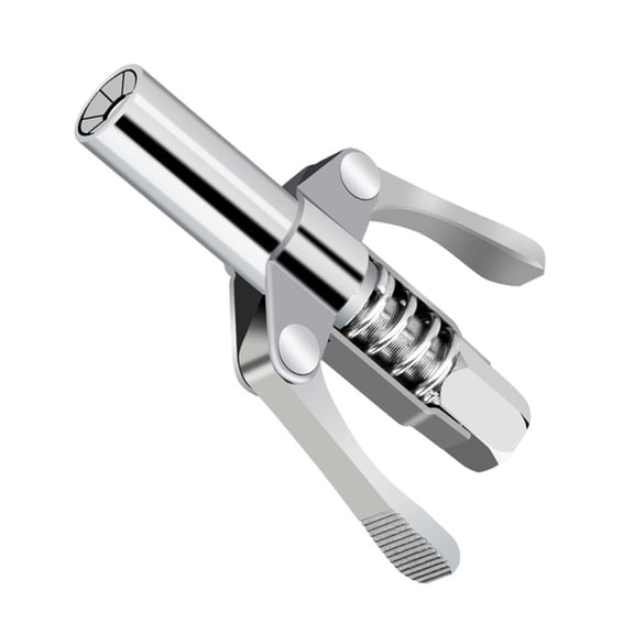 Yokua Grease Guns Coupler Double Handle Grease Guns Tips with 6 Locking Plate
