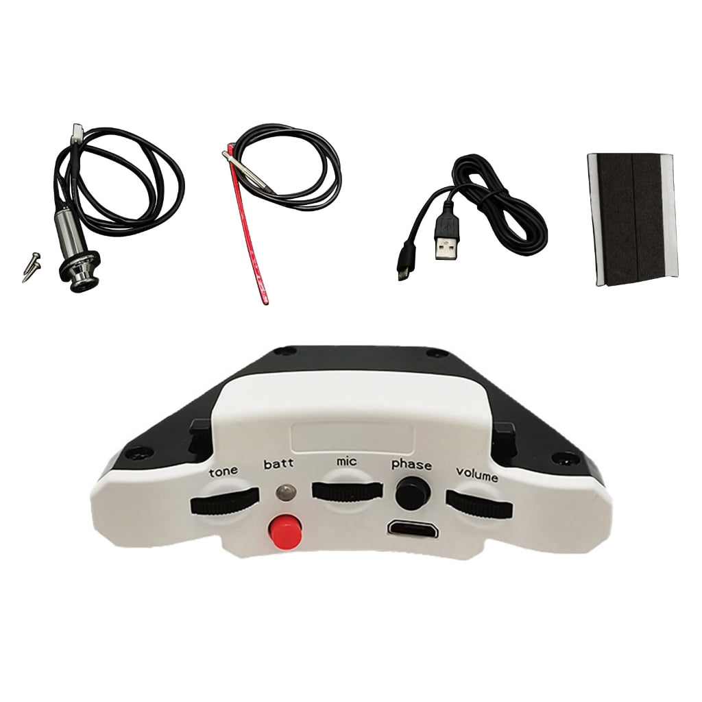 Yokua Guitar Sound Hole Pickup Tone Volumes Control Double Pickup System Enduring