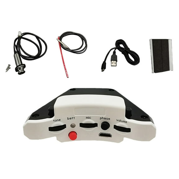 Yokua Guitar Sound Hole Pickup Tone Volumes Control Double Pickup System Enduring
