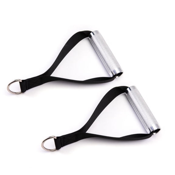 Yokua Gym Handle Fitness Straps Stirrup Handle Cable Attachments Metal Grip