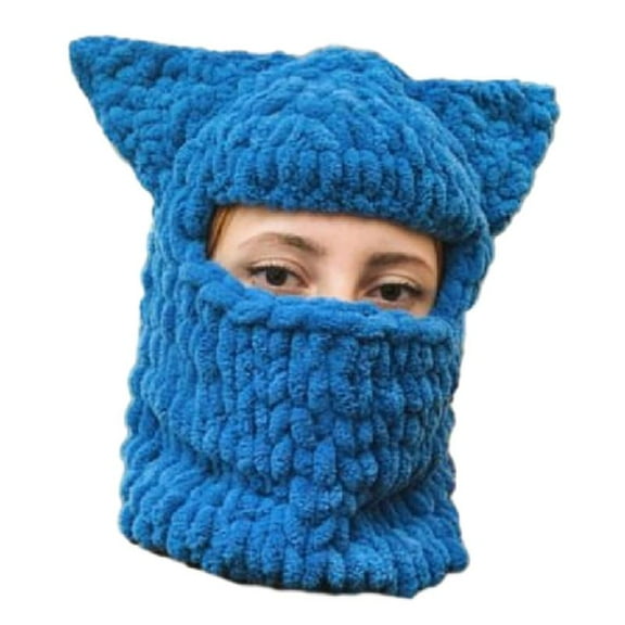 Yokua Handmade Cat Ear Hat Devil Frog Photo Props Thick Handmade for Adults Kids