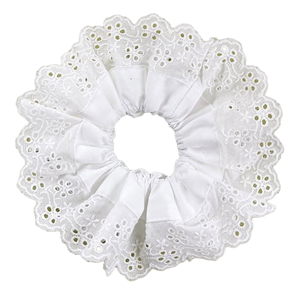 Yokua Handmade Lace Scrunchies Hair Ties Wrist Band Hair Accessories for Daily Wear