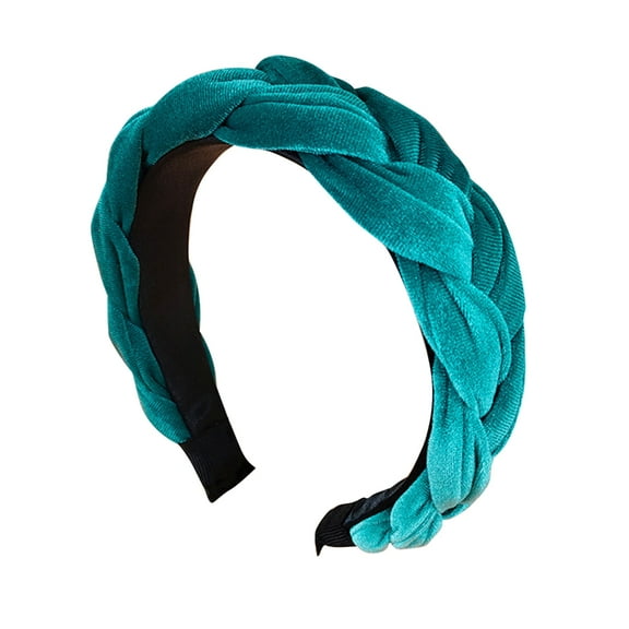 Yokua Headbands for Women Fashion Velvet Braided Wide Non Slip Hair Accessories