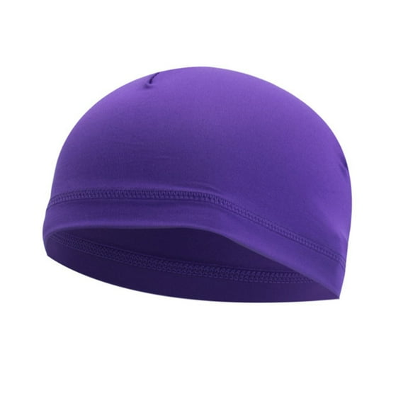 Yokua Headwear Cycling Beanies Solid Color Sports Cycling Thin Beanies Turban