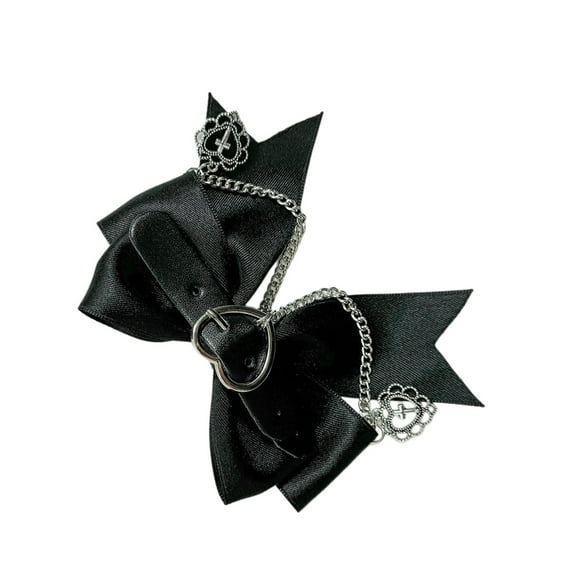 Yokua Heart Pendant Hair Clip Girl 2000s Hair Bows Clip Women Hair Styling Decors