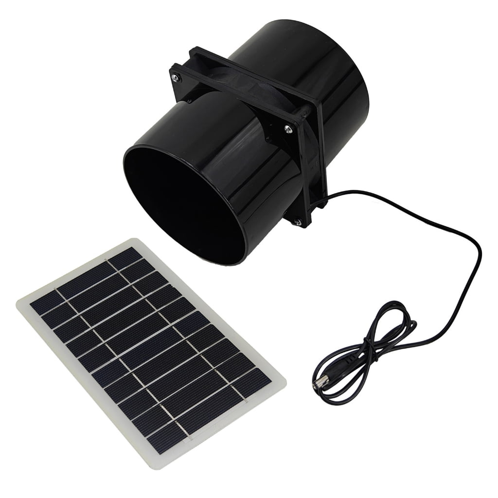 Yokua High Efficiency 12V Solar Fan for Pet House and Kitchen Ventilation Needs