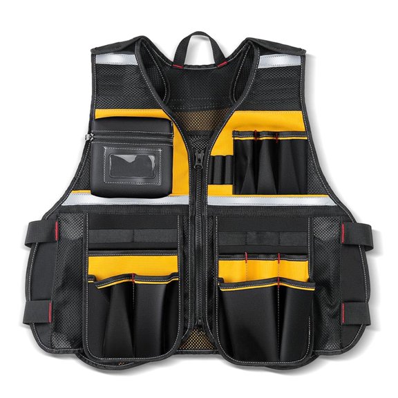 Yokua High Visibility Safety Tool Vest Comfortable Workwear for Maintenance Personnel