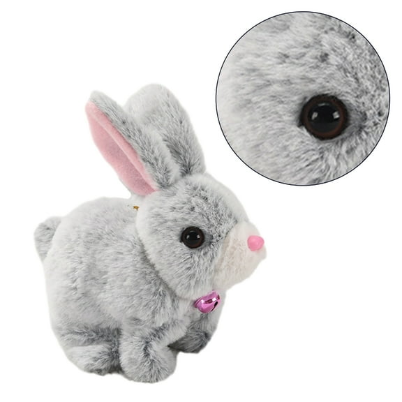 Yokua Interactive Plush Rabbit Toy Electric Pet Rabbit Simulation Rabbit Toddler Gift