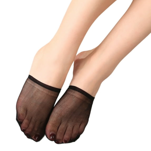 Yokua Invisible Forefoot Toe Top Socks High Heel Shoes Mesh Half Insoles Toe Cover