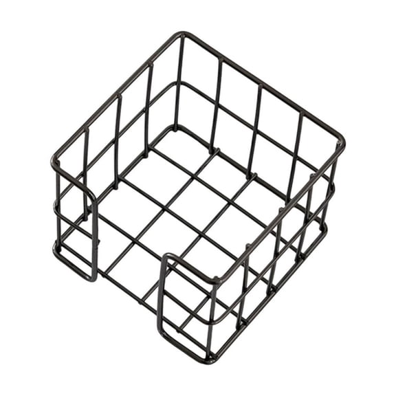 Yokua Iron Wire Note Block Holder Desk Notepads Holder Storage Box Memo Pad Holder