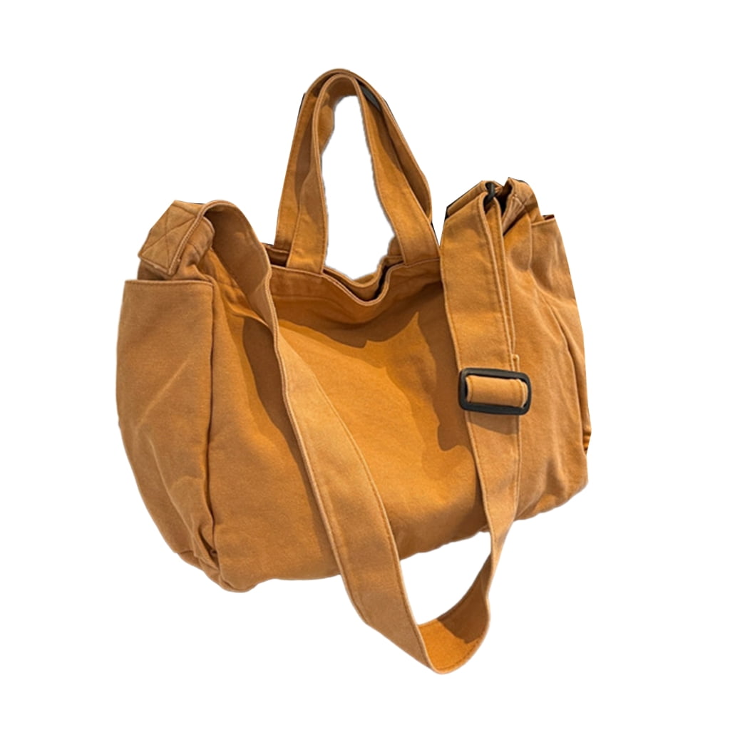 Yokua Japanese Style Canvas Shoulder Bag Crossbody Bags Satchel for Women and Men