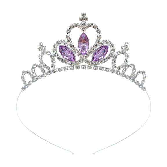 Yokua Kid Headband Glistening Queen Crown Headwear Christmas Party Props Karaoke