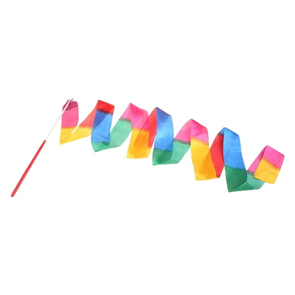 Yokua Kids Rainbow Ribbon Dance Ribbons Bands Rhythmic Gymnastics Ribbon