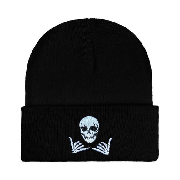Yokua Knit Beanies Hat Women Men Breathable Knit Hat Costume Props Skull Caps