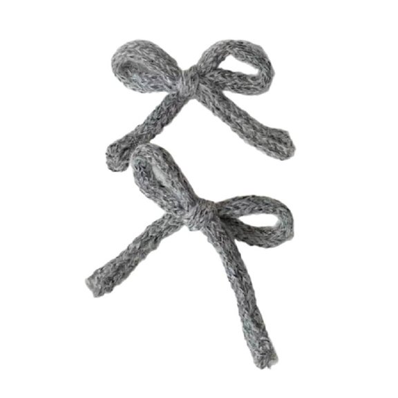 Yokua Knitted Bowknot Hair Clips Girls Womens Head Bows Accessories Cute Hairpins