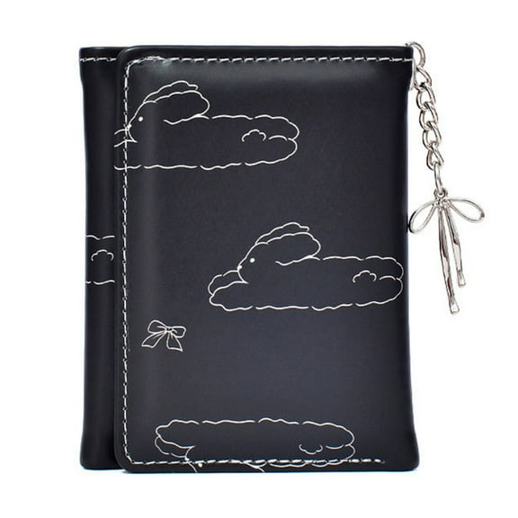 Yokua Korean Style Cute Bows Rabbit Wallet Short Card Holder for Fashionable Women