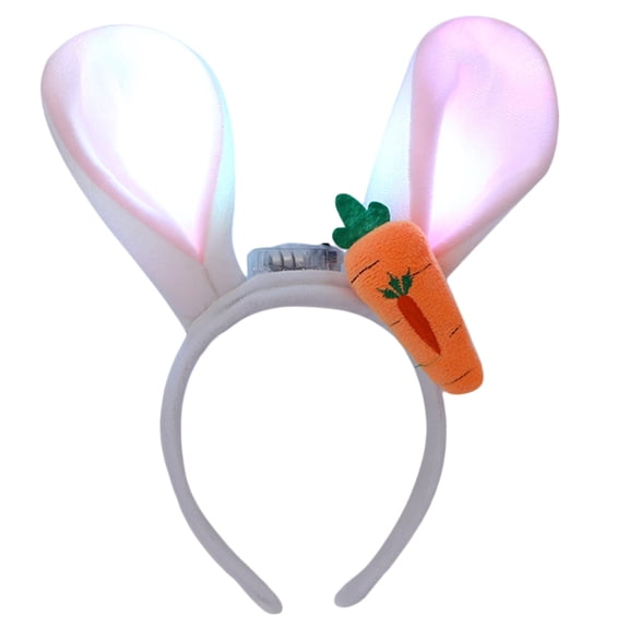 Yokua LED Bunny Ears Headband Light Up Rabbit Ears Headpiece Party Decorations